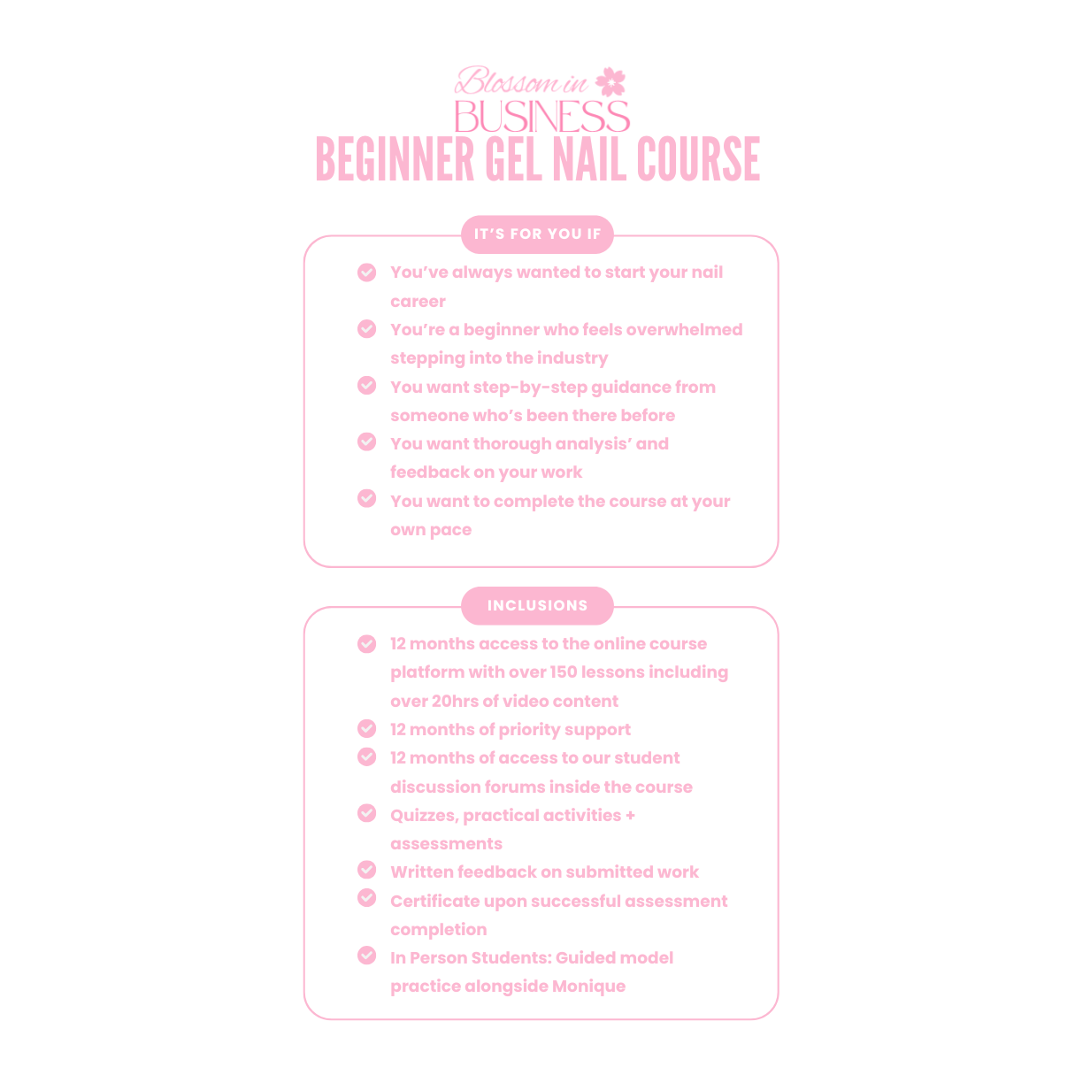 Beginner Gel Nail Course - Online
